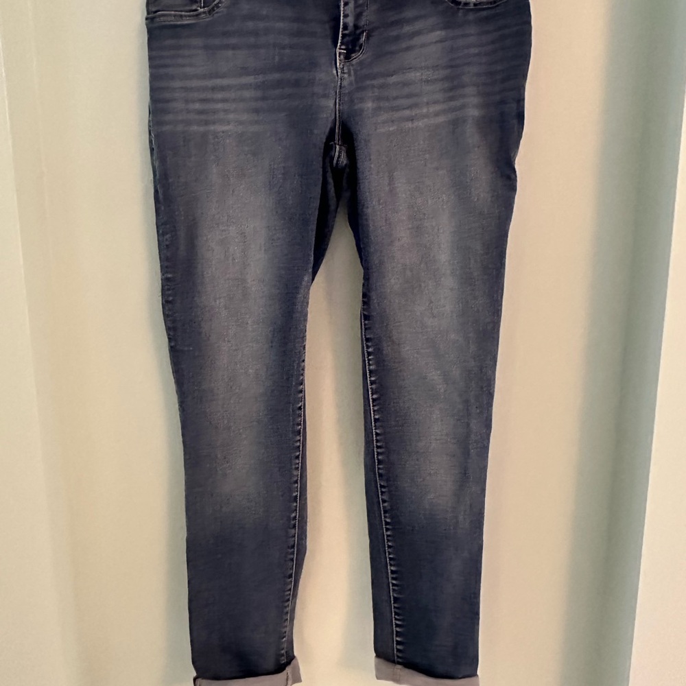 Maurices Dark Blue Ankle Jeans